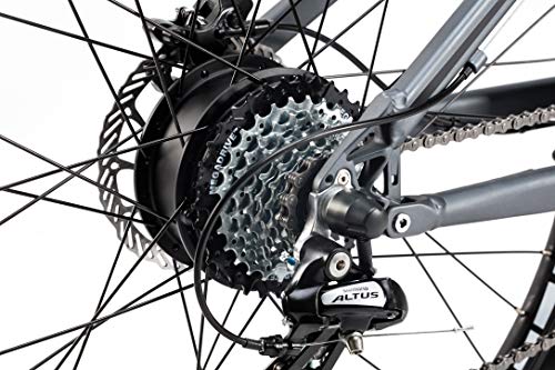 Moma Bikes Bicicleta Electrica, EMTB 29", Full Suspension, Shimano 24v, Frenos de Disco hidráulicos, Bateria Integrada Ion Litio 48V 13Ah